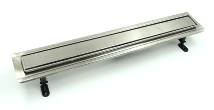 Душевой лоток Timo Basic Steel BSPG-80 S50Rb с решеткой 80 см, изображение 1