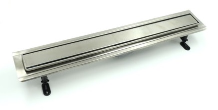 Душевой лоток Timo Basic Steel BSPG-60 S50Rb с решеткой 60 см, изображение 1