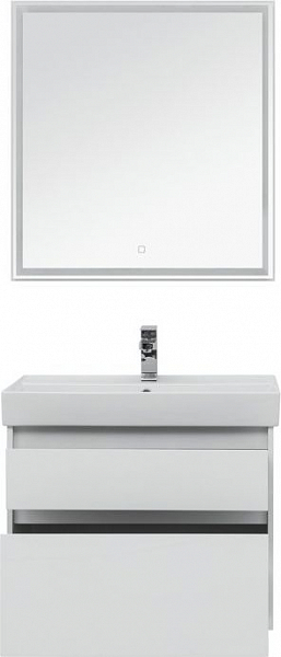 Мебель для ванной Aquanet Nova Lite 75 белый 2 ящика , изображение 4