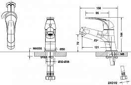 Смеситель Bravat Fit F3135188CP-RUS для биде , изображение 2