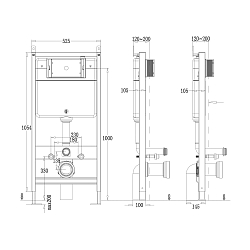 Фото Комплект Point Веста PN48187WC (унитаз с инсталляцией, сиденье с микролифтом, клавиша Венера, белый/хром)