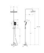 Душевая стойка BelBagno Due DOCM-CRM , изображение 4