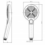 Душевая лейка Lemark LM8114C , изображение 2