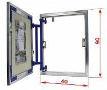 Ревизионный люк Lyuker AL-KR 90x40, настенный , изображение 10