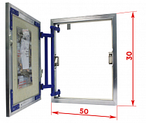 Ревизионный люк Lyuker AL-KR 30x50, настенный , изображение 10