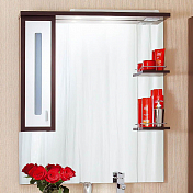 Зеркало-шкаф Бриклаер Бали 90 L венге , изображение 1