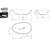 Раковина Salini Callista 1101101G 58 см , изображение 3