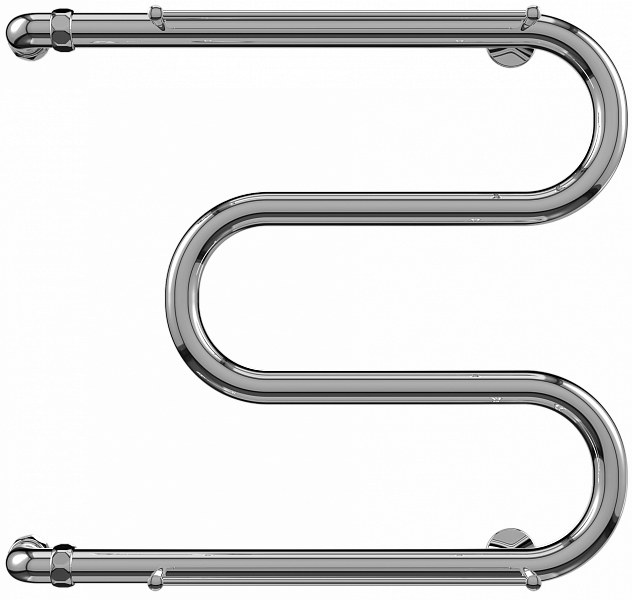 Полотенцесушитель водяной Terminus Эконом М-образный 70х50 с полкой, изображение 1