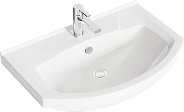 Тумба с раковиной Aqwella Rodos 65 белая, напольная , изображение 3