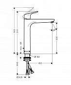 Смеситель Hansgrohe Focus 31531000 для раковины , изображение 2