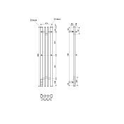 Полотенцесушитель электрический Point Фрея П2 14x80 черный , изображение 5