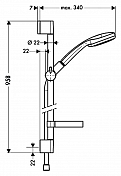 Душевой гарнитур Hansgrohe Croma 100 27771000 , изображение 10