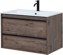 Мебель для ванной Aquanet Lino 80 дуб веллингтон , изображение 4