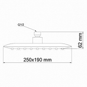 Верхний душ Wasserkraft A031 , изображение 3