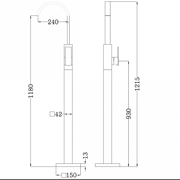 Смеситель Abber Wasserfall AF8640 для раковины, хром , изображение 6