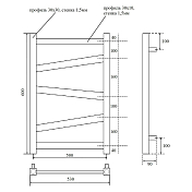 Полотенцесушитель электрический Point Феникс П5 PN15156WE 50x60 белый , изображение 5