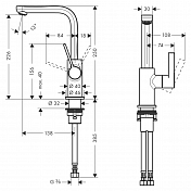 Смеситель Hansgrohe Metris S 31161000 для раковины , изображение 2