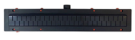 Душевой лоток Azario Medium AZCH550MC с черной решеткой 55 см, изображение 1