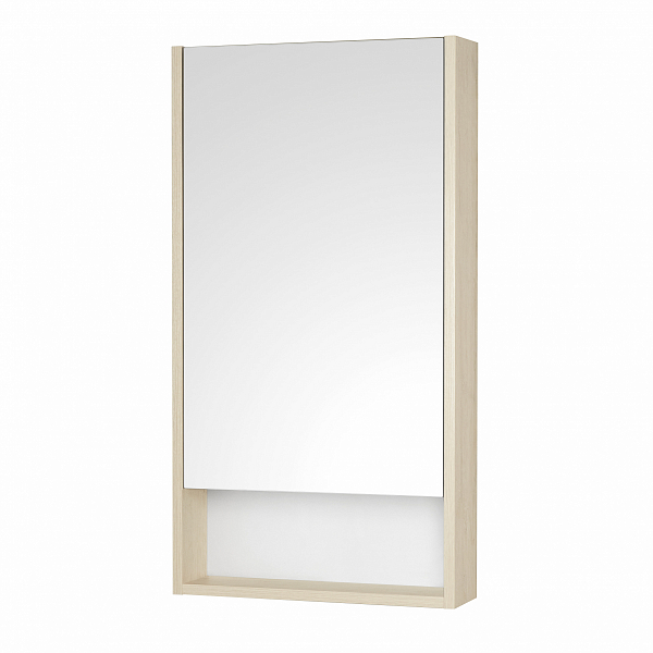 Зеркало-шкаф Aquaton Сканди 45 белый, дуб верона , изображение 1