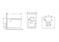 Унитаз подвесной Abber Rechteck AC1202P с импульсным смывом , изображение 10