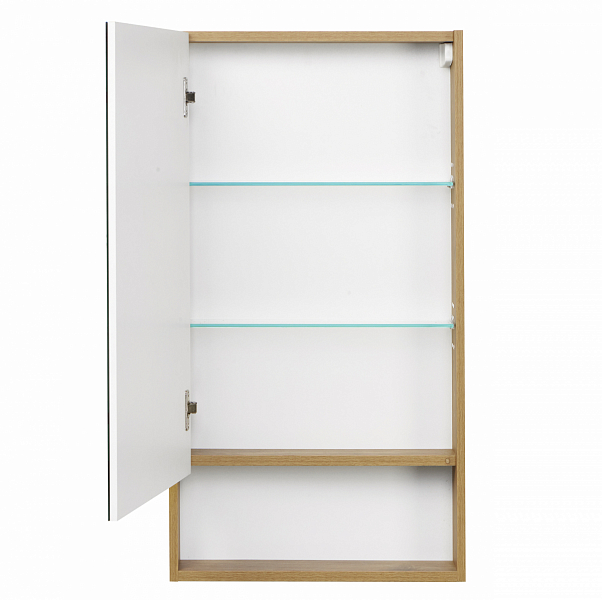 Зеркало-шкаф Aquaton Сканди 45 белый, дуб рустикальный , изображение 2