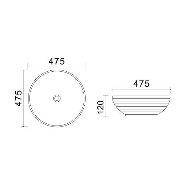 Раковина Azario XML40041B20 50 см , изображение 3