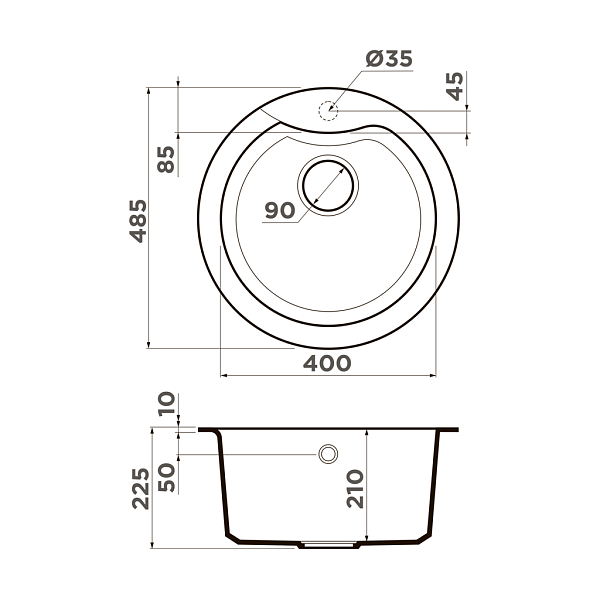 Мойка кухонная Omoikiri Yasugata 48R-WH белый , изображение 5