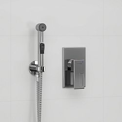 Фото Гигиенический душ Wasserkraft Alme A01556 со смесителем, с внутренней частью