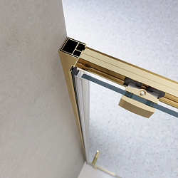 Фото Душевая дверь в нишу BelBagno Luce BF-1-120-C-ORO