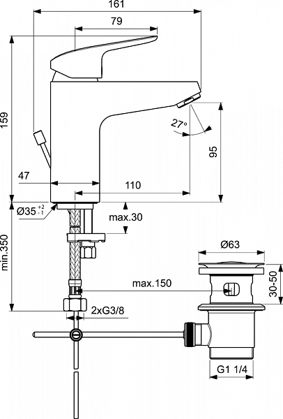 Душевой комплект Ideal Standard Ceraflex BD001AA , изображение 9