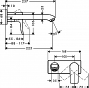 Смеситель Hansgrohe Metris 31086000 для раковины , изображение 4