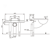 Система инсталляции для унитазов и биде Abber AC0102P с импульсным смывом , изображение 3