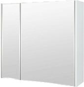 Зеркало-шкаф Sanflor Экко 80 белый глянец , изображение 1