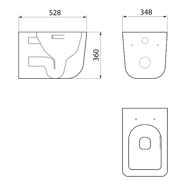 Комплект Point Меркурий 886914SLO3+PN41831GM (унитаз с инсталляцией, сиденье с микролифтом, клавиша Slim черная) , изображение 6