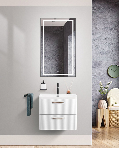 Тумба под раковину BelBagno Due 50 подвесная, Bianco Lucido , изображение 3