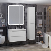 Тумба под раковину Opadiris Элеганс 80 белая матовая , изображение 6