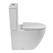 Унитаз-компакт BelBagno Sfera-R BB2141CPR/BB902SC безободковый , изображение 4