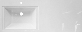 Тумба с раковиной Эстет Dallas Luxe 140 L белая подвесная , изображение 8