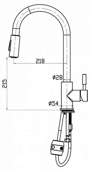 Смеситель BelBagno Nova BB-LAM31A-IN для кухонной мойки, изображение 2