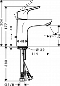 Смеситель Hansgrohe Focus 31517000 для раковины , изображение 5