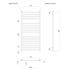 Фото Полотенцесушитель электрический Lemark Unit П16 50x110 черный