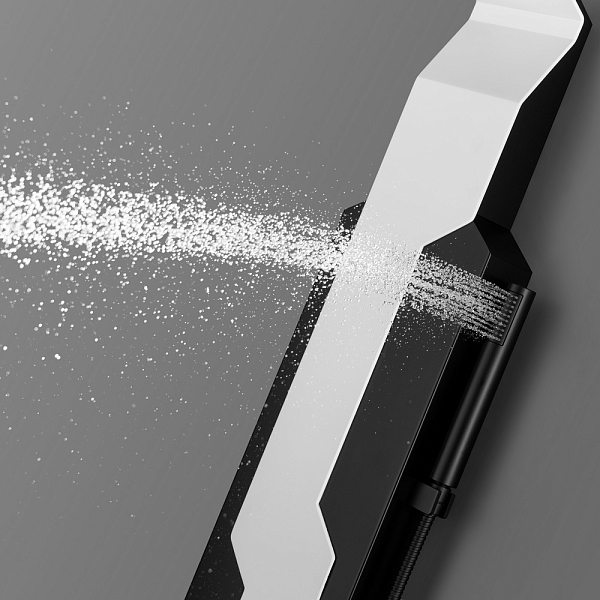 Душевая панель Black&White Gravity GR028 белый/черный , изображение 7
