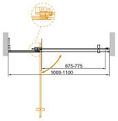Душевая дверь в нишу Cezares Slider SLIDER-B-1-100/110-C-BORO , изображение 5
