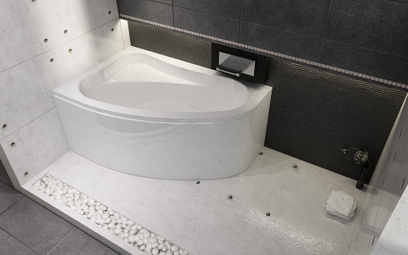 Акриловая ванна Riho Lyra 153x100 R , изображение 4