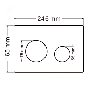 Кнопка смыва Abber AC0121NG , изображение 2