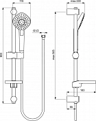 Душевой комплект Ideal Standard Esla BC264AA , изображение 8