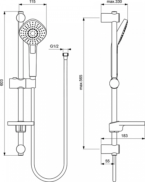 Душевой комплект Ideal Standard Esla BC264AA , изображение 8