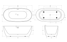 Акриловая ванна BelBagno BB415-1700-800 170х80 , изображение 8