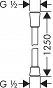 Душевой шланг Hansgrohe Isiflex 28272000 , изображение 4