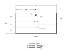 Столешница BelBagno KEP-90-CEM Cemento , изображение 2